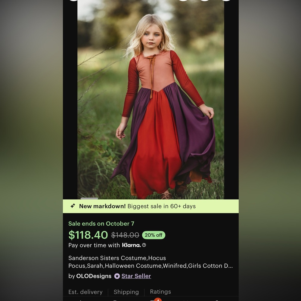 Sarah Sanderson sisters costume with cloak